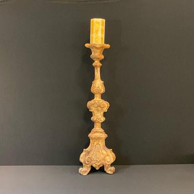 Heavy Stone Candlestick 