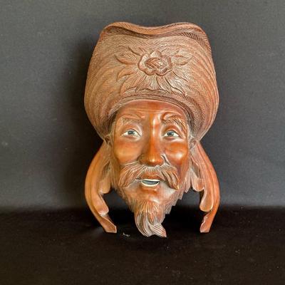 Vintage Chinese Carved Rosewood Emperor