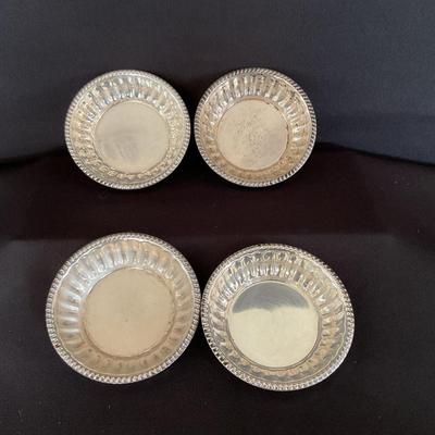 Set Of Sterling Silver Nut Dishes