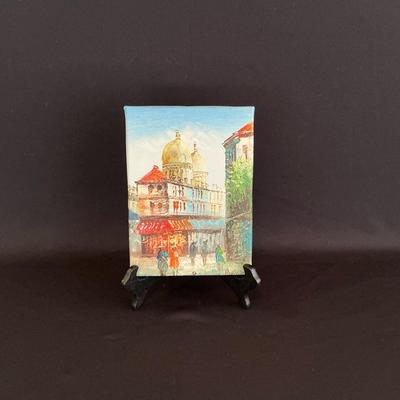 Vibrant Street Scene Painting