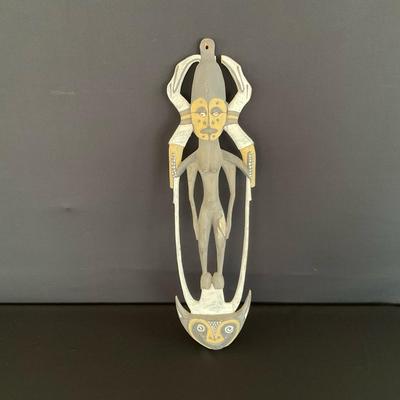 Primitive Hand Carved Wood Art