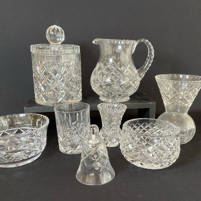 Vintage Crystal Biscuit Barrel, Pitcher & More