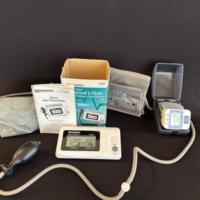 Blood Pressure Arm Cuff & Wrist Monitor 