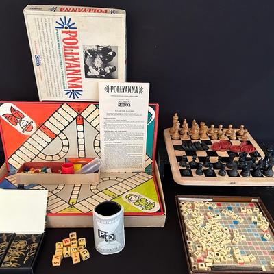 Pollyanna, Mini Scrabble + Other Vintage Games 