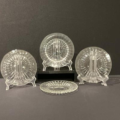 Val St. Lambert 7.75 inch Crystal Plates, No.2