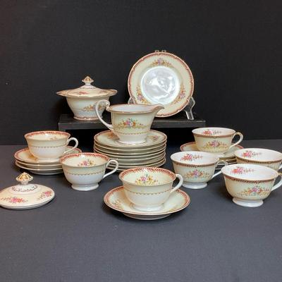 Noritake Alberta Coffee And Dessert Set, Circa 1940-50