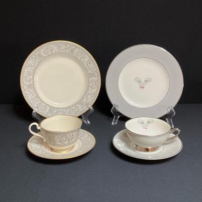 Two Tea Sets In Grey