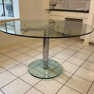 Round Tempered Glass Table