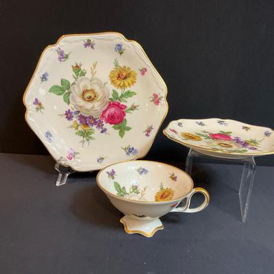 Mitterteich Bavaria Germany Meissen Floral Tea Set