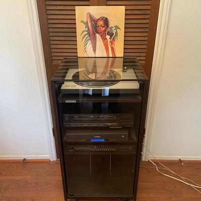 Beogram RX Turntable, Technics, AKAI & Insignia Stereo Set With Cabinet