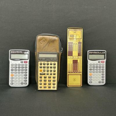 Vintage Addiator SIZEMATIC, Calculated Industries And HP Calculators