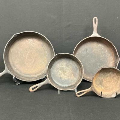 4 Piece Cast Iron Skillets