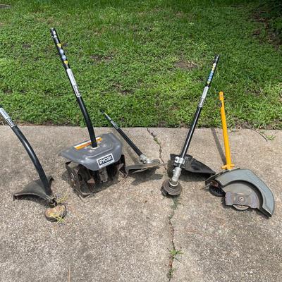 Five Ryobi Lawn Tool Attachments   