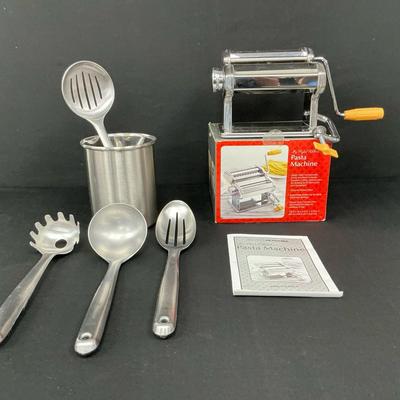 My Perfect Kitchen Pasta Machine And OXO Serving Utensils 
