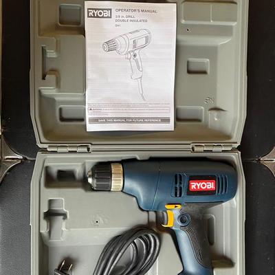 Ryobi 3/8inch VSR Corded Drill And Case Model D41