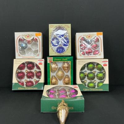 Vintage Glass Christmas Ornaments  