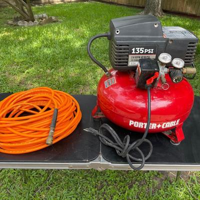 Porter Cable Air Compressor And Hose