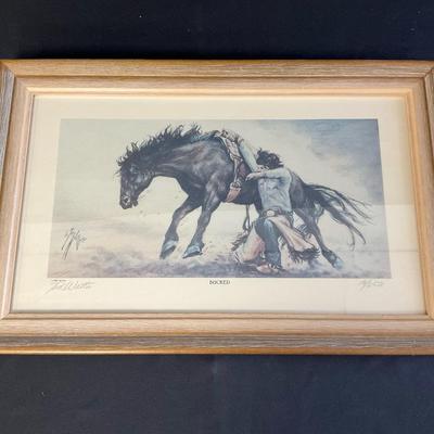 “Bucked” Print By Ted Watts 
