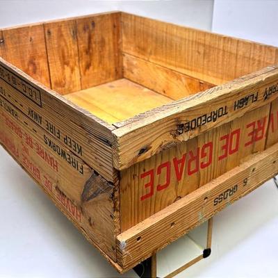 Dandee Fireworks Cherry Flash Torpedoes Wooden Crate