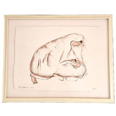 Lot #1 - R.C Gorman Framed Serigraph (1992) "Angela's Baby" LE 73/200 - 19" x 24.5" Signed and Numbered by Artist