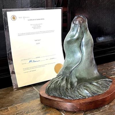 Lot #2 - Original Bronze Sculpture by R.C Gorman- 'Bah Yazzi' Limited Edition Signed Native American Art - 22/25