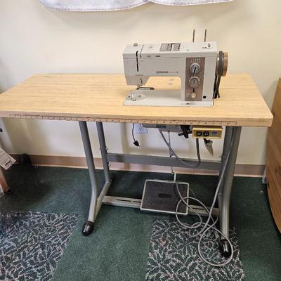 Lot #18 - Bernina Industrial 950 Sewing Machine and Table - A Heavy Duty Machine! Includes Instructions & Service Receipt