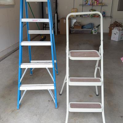 One 6 Foot Ladder One Stepstool