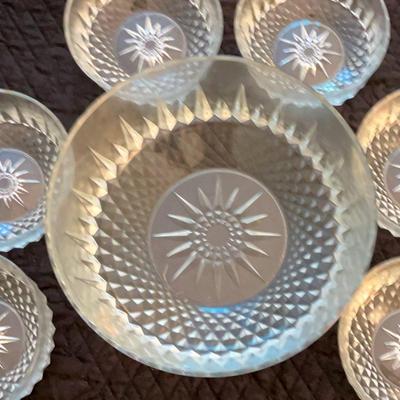 Glass Salad Bowl Set