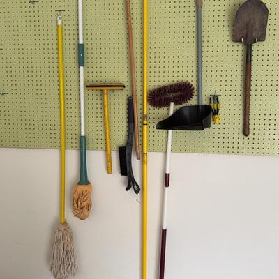 Collection Of Various Cleaning Items And Tools For The House