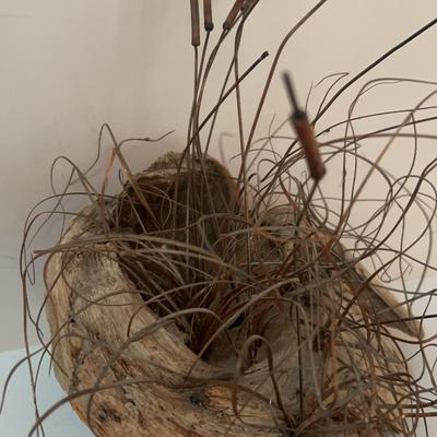 Driftwood With Metal Art