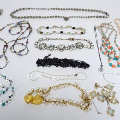 1174	APPROXIMATELY 14 LADIES DESIGNER NECKLACES, SOME MARKED BY THE MAKER
