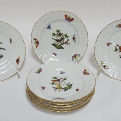 1005	HEREND ROTHSCHILD PLATES, 8-6 IN PLATES
