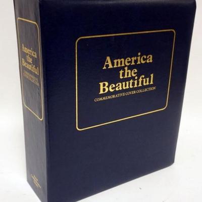 1140	AMERICAN THE BEAUTIFUL US POSTAGE STAMP ALBUM FITTED WITH COMEMORATIVE COVERS
