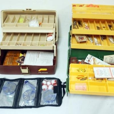 1180	OLD PAL AND PLANO TACKLE BOXES WITH CONTENTS
