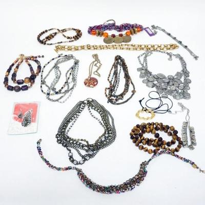 1175	APPROXIMATELY 13 LADIES DESIGNER NECKLACES, SOME MARKED BY THE MAKER
