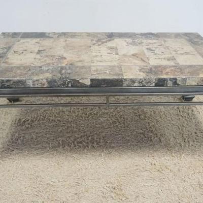 1194	TILE TOP COCKTAIL TABLE WITH METAL BASE, APPROXIMATELY 52 IN X 30 IN X 20 IN H
