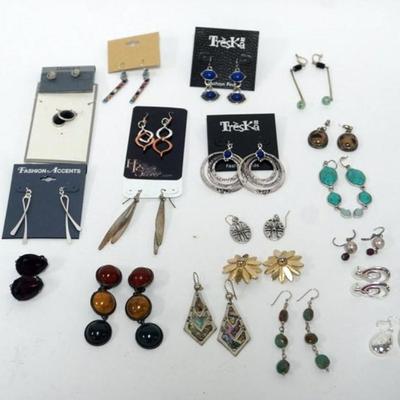 1178	APPROXIMATELY 20 PAIRS LADIES DESIGNER EARRING, SOME MARKED BY THE MAKER
