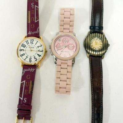 1169	3 LADIES WATCHES 2 GUESS AND MICHAEL KORS
