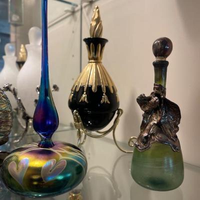 Hand blown glass perfume 