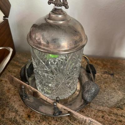 Antique serving pieces