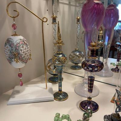 Large perfume bottles collection Russian 