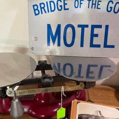 Scales and old signs 