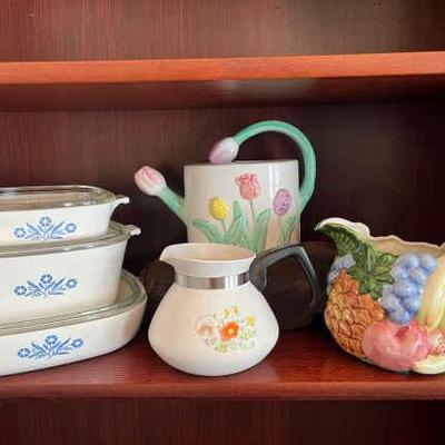 Corning with fruite flowers