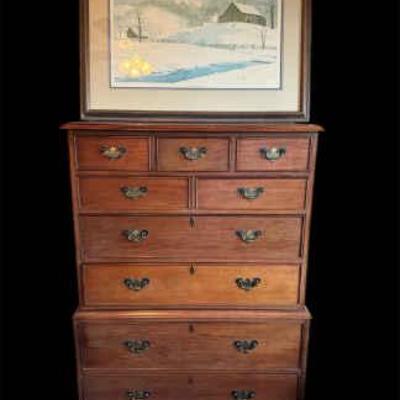 Craftique chest of drawers with print by william mangum