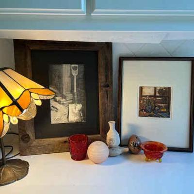 Lamp with art more