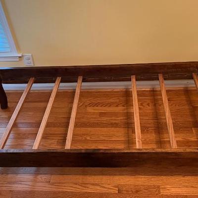 Vintage wooden youth bed frame