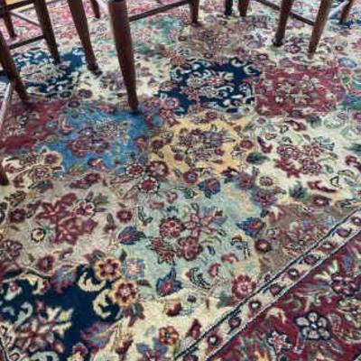 Rug in jewel tones