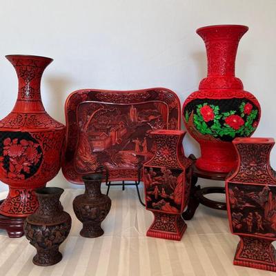 Chinese cinnabar lacquerware