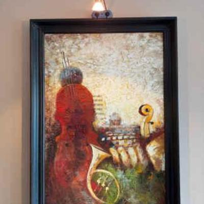 Musical instruments painting with light