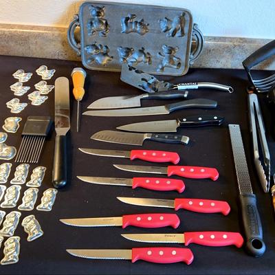 Collection Of Kitchen Tools - Pampered Chef, Caphalon, Cuisinart, OXO, Emig & More - See Description